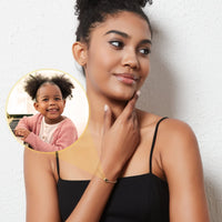 Thumbnail for Photo Projection Bracelet - Personalized Gift for Women - Custom Jewelry For Her - Custom Bracelet Picture - Personalised Photo Gift Bracelet Brother & Sisters