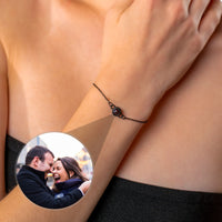 Thumbnail for Photo Projection Bracelet - Personalized Gift for Women - Custom Jewelry For Her - Custom Bracelet Picture - Personalised Photo Gift Bracelet Black Brother & Sisters