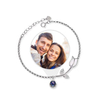 Thumbnail for Tulip Photo Bracelet featuring a tulip-shaped charm and hidden photo projection by Brother & Sisters.
