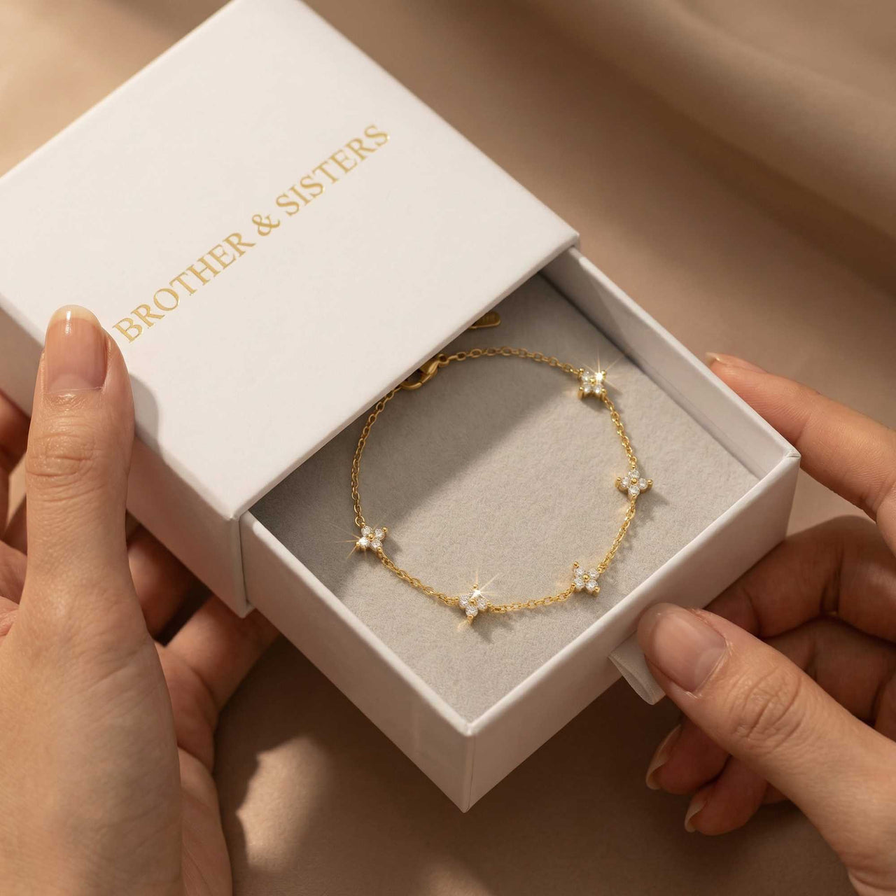 Crystal Flower Bracelet