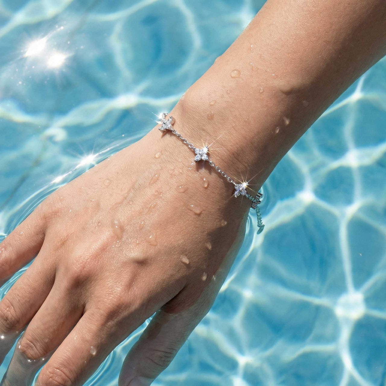 Crystal Flower Bracelet