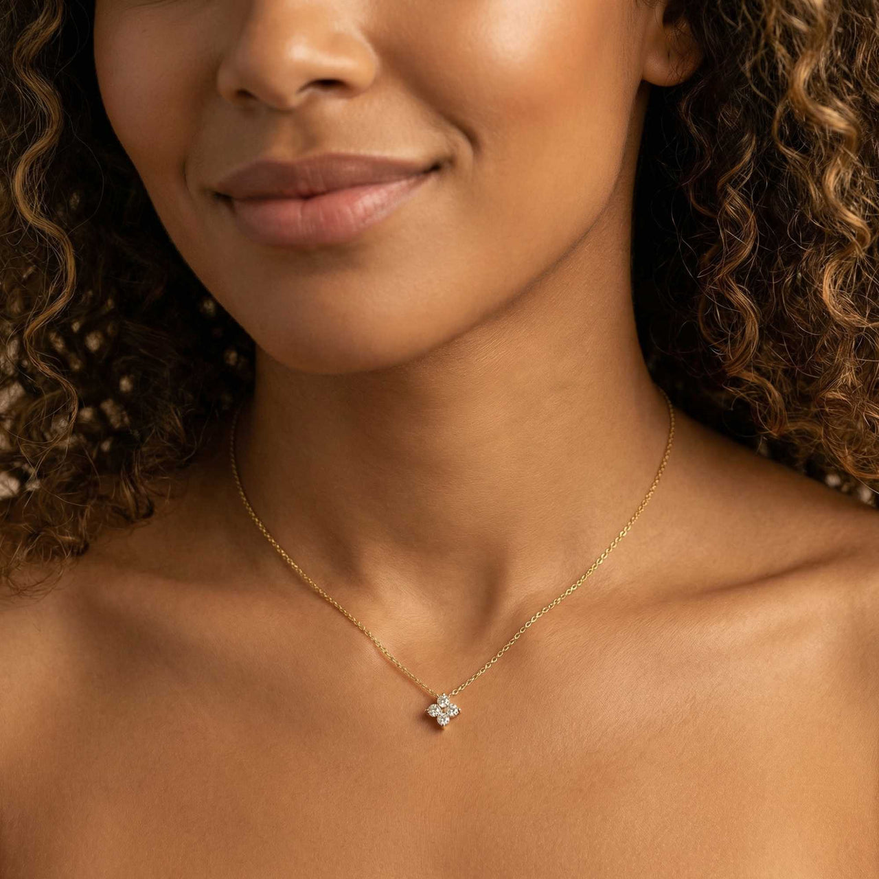 Crystal Flower Necklace