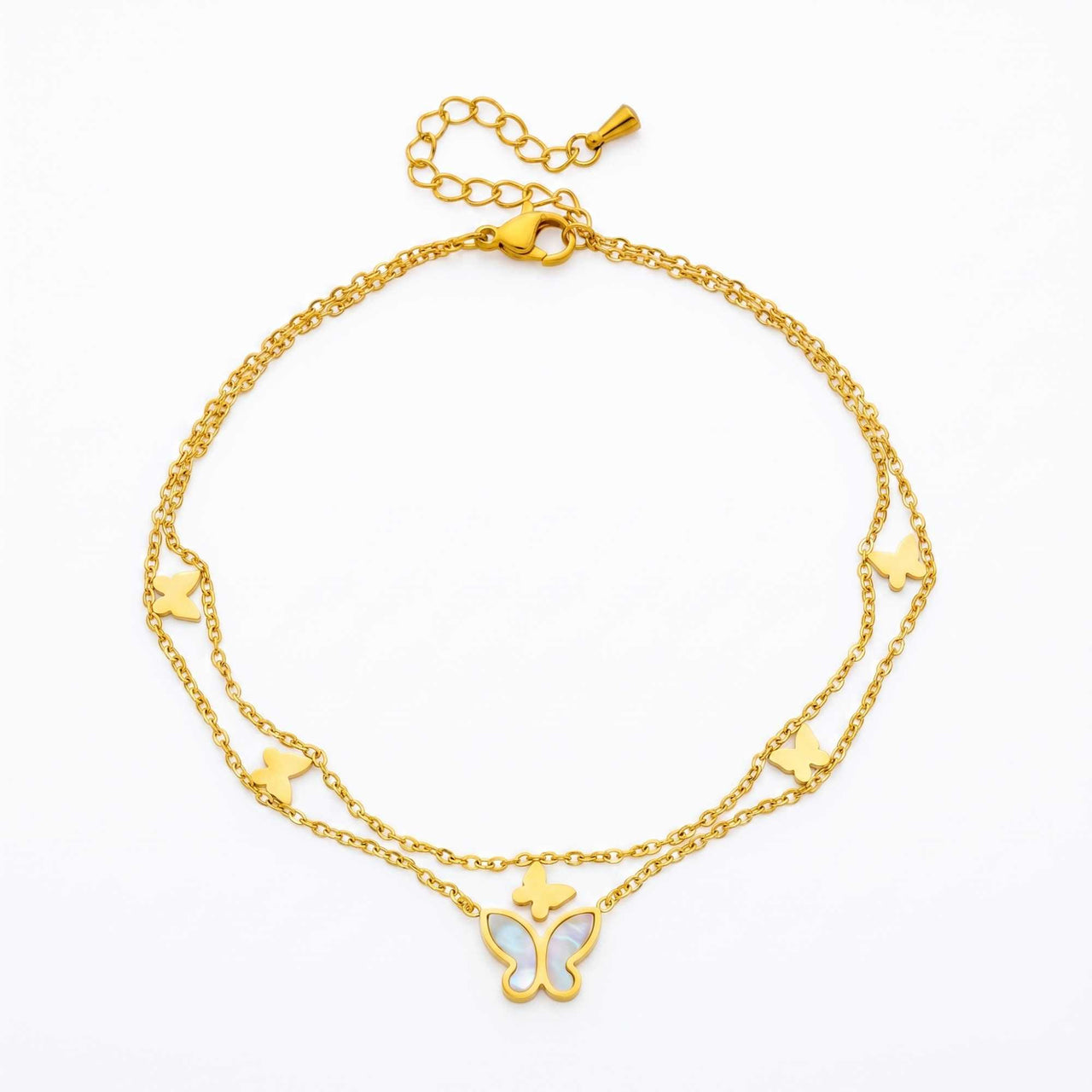 Butterfly Pearl Anklet
