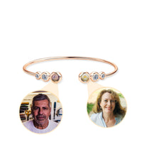 Thumbnail for Double Photo Bangle with Crystals