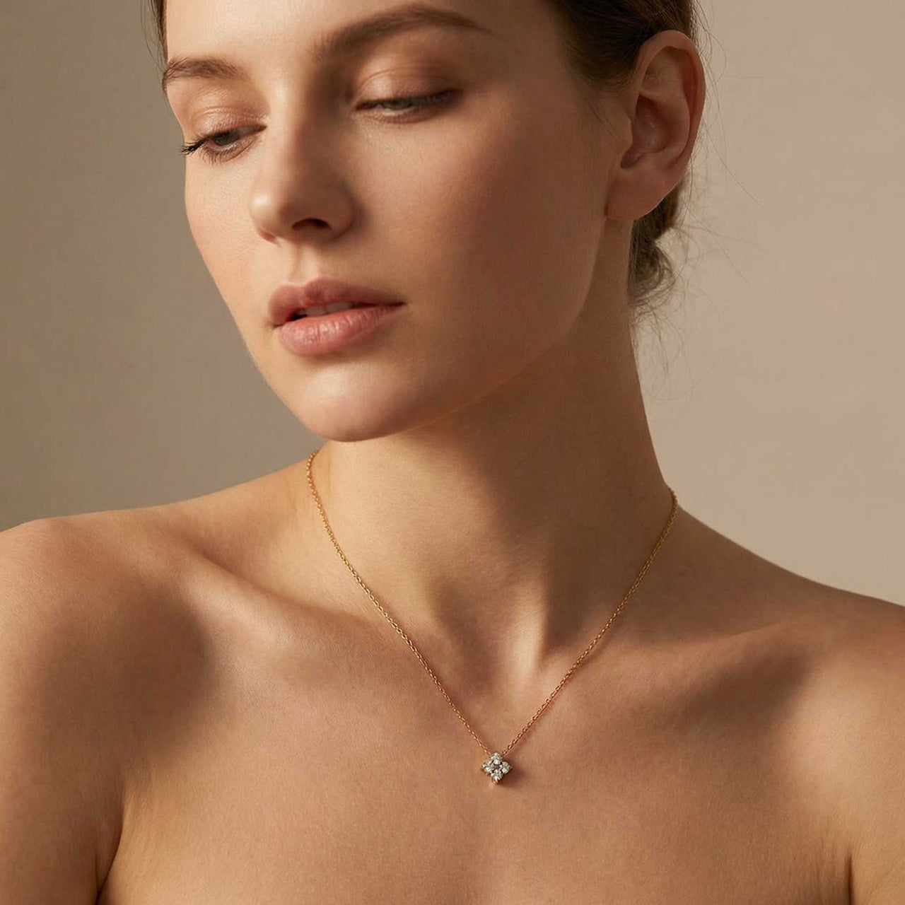 Crystal Flower Necklace