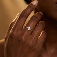 Thumbnail for Crystal Flower Ring