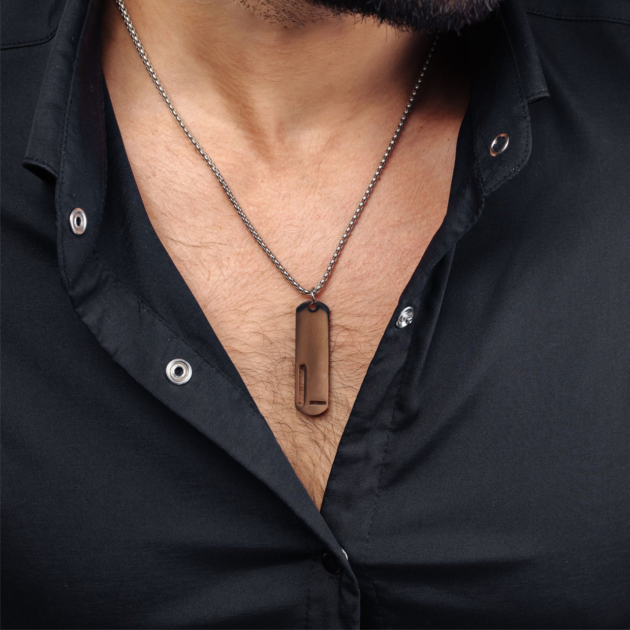 Collier Lettre Homme