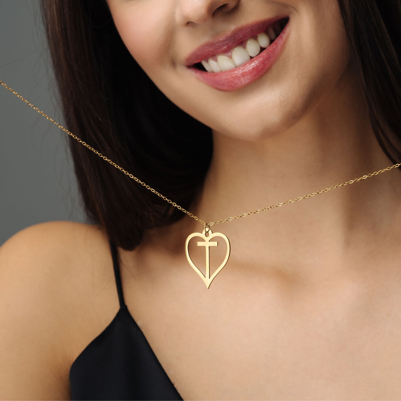 Heart Initial Necklace