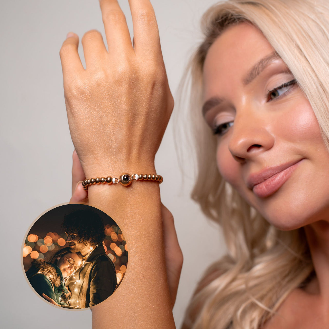 Metallisches Foto Armband