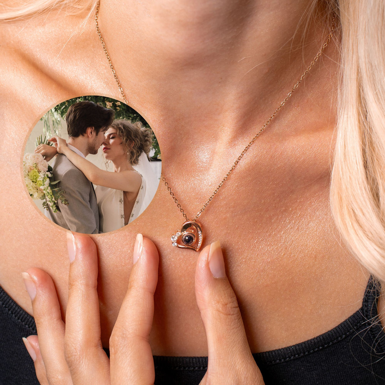 Precious Heart Photo Necklace