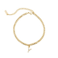 Thumbnail for Gold Initial Anklet