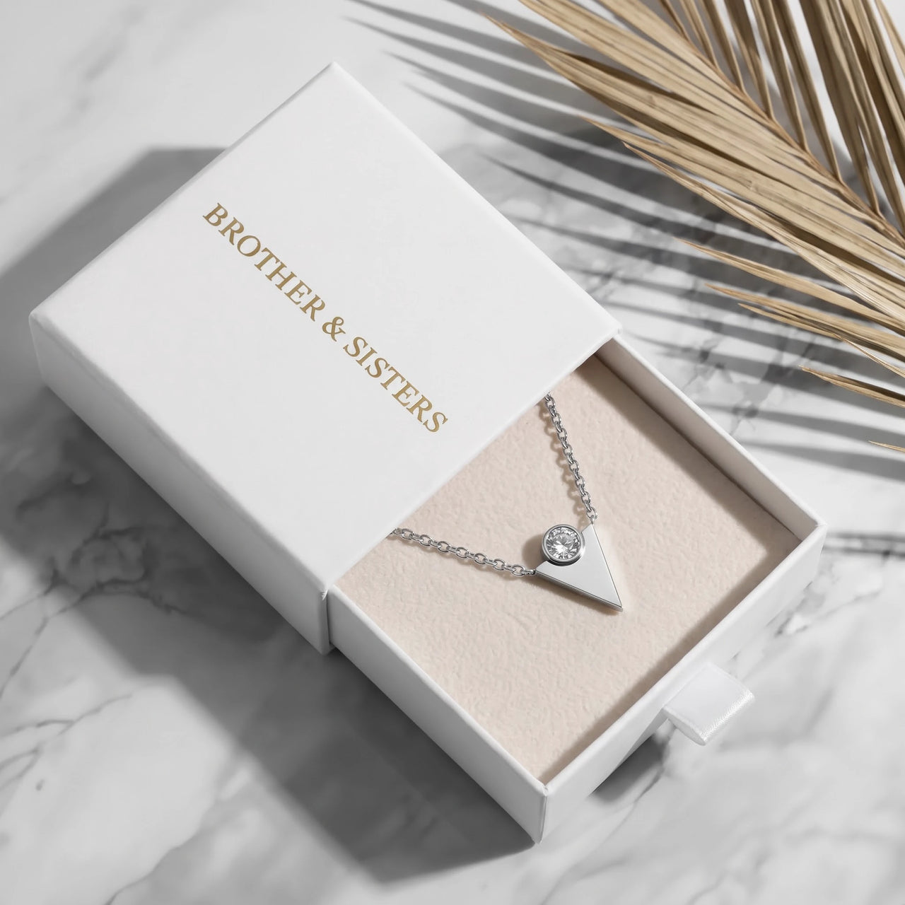 Dainty silver necklace — in the gift box, silver | SKU: 18048714-rhodium-plated