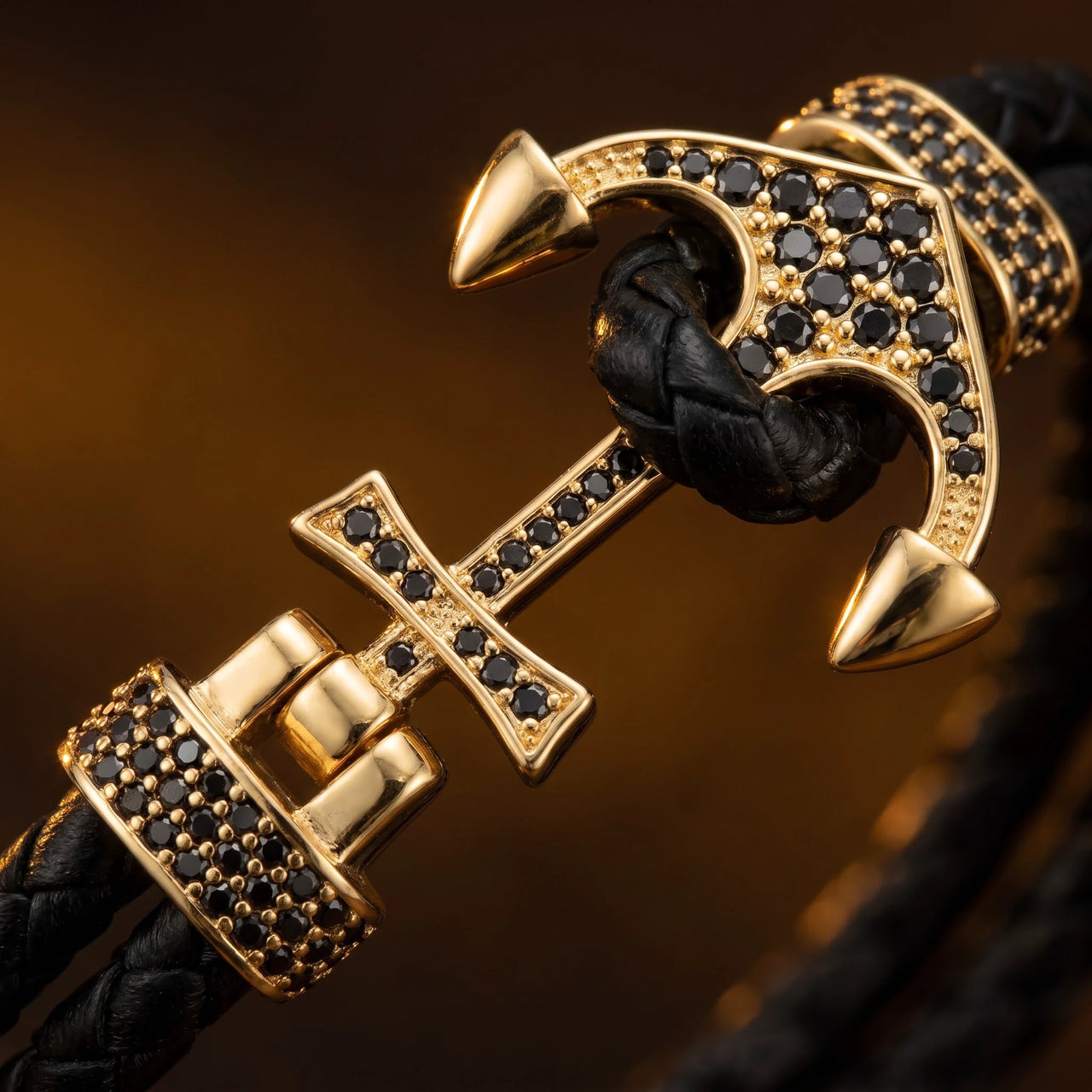 Gold Anchor – macro close-up | Brother & Sisters | SKU: 3621358-gold-XS-14-15, 3621358-gold-S-16-17, 3621358-gold-M-18-19, 3621358-gold-L-20-21, 3621358-gold-XL-22-23