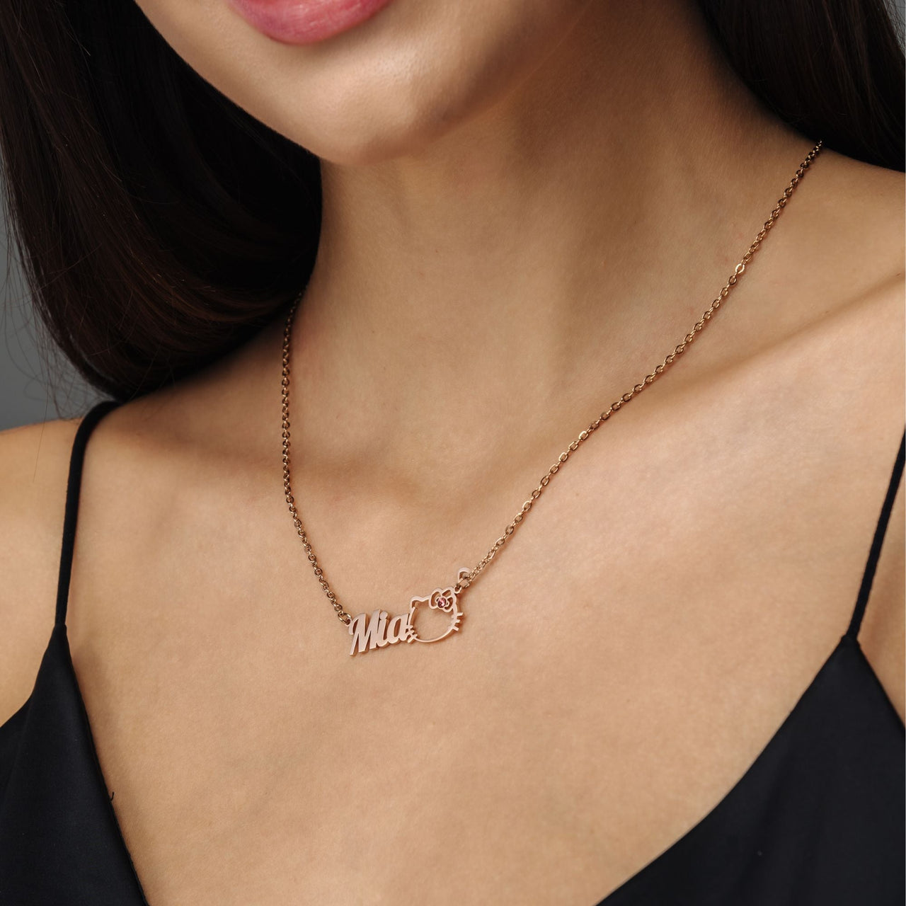 Kitty Name Necklace - Personalised Necklace - Custom Necklace - Necklaces for Girlfriend - Necklaces for Moms Necklace Brother & Sisters