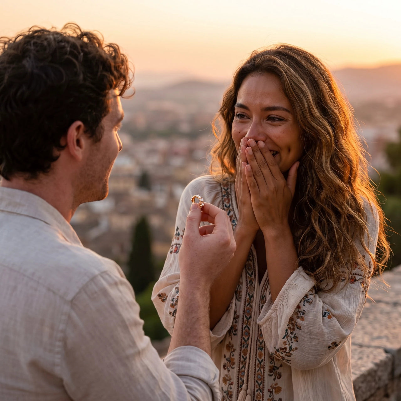 Gold heart ring — a marriage proposal, gold | SKU: lescoeurs