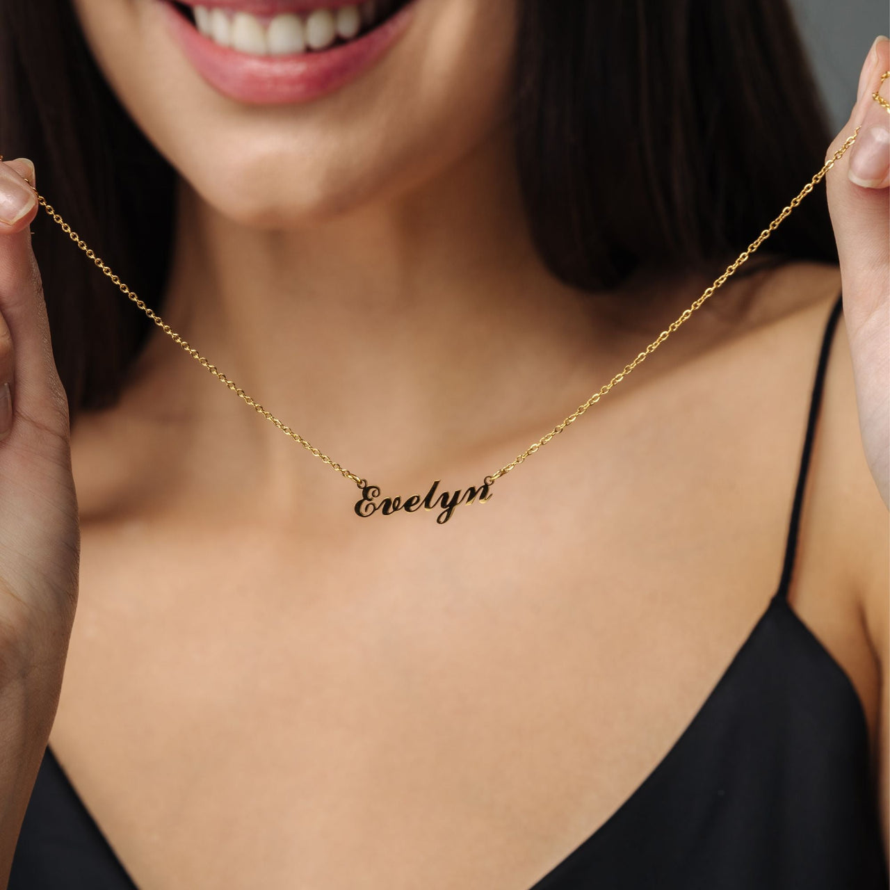 Minimalist Name Necklace - Personalised Necklace - Birthday Gifts for Her - Custom Necklace - Necklaces for Girlfriend Necklace Brother & Sisters