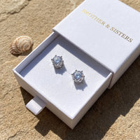 Thumbnail for Silver stud earrings — in the gift box, silver | SKU: 5056659