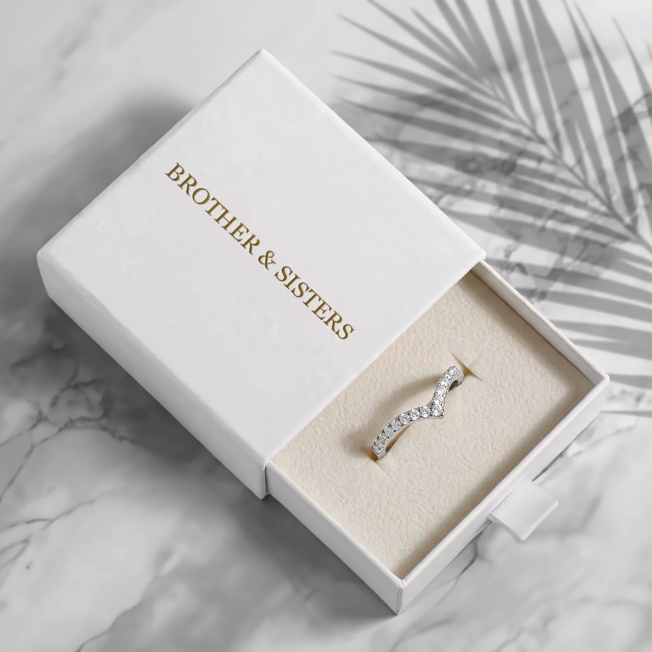 Wishbone ring — in the gift box, silver | SKU: 10645547-4.5-silver