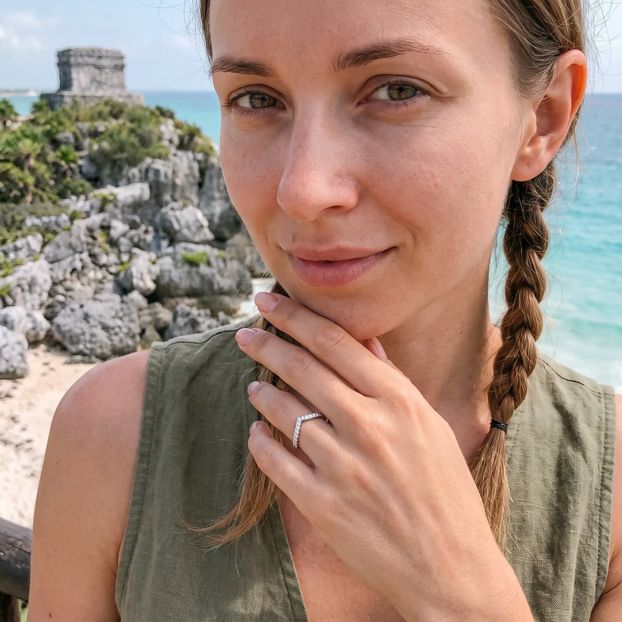 Stacking rings — worn on a getaway, silver | SKU: 10645547-4.5-silver