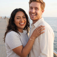 Thumbnail for Travel bracelet — worn by a couple, rose gold | SKU: ttfa-rg