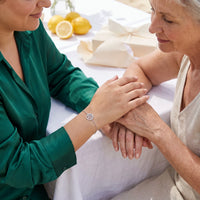 Thumbnail for Tree of life bracelet — offered as a gift, silver | SKU: 18963309-white-gold