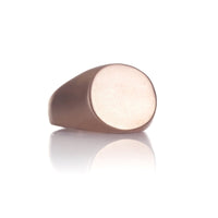 Thumbnail for Oval Ring - Mens Ring - Masculine Ring - Signet Ring - Brother & Sisters Ring EU: 57 / US: 8 / 18k Rose Gold Brother & Sisters