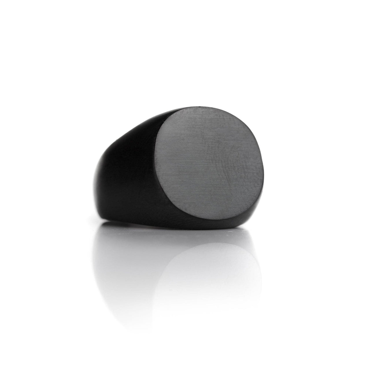 Oval Ring - Mens Ring - Masculine Ring - Signet Ring - Brother & Sisters Ring EU: 57 / US: 8 / Gun Black Brother & Sisters